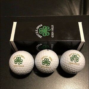 2017 U.S. Open Erin Hills sleeve of golf balls